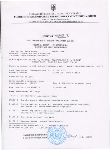 Справка из статистики.